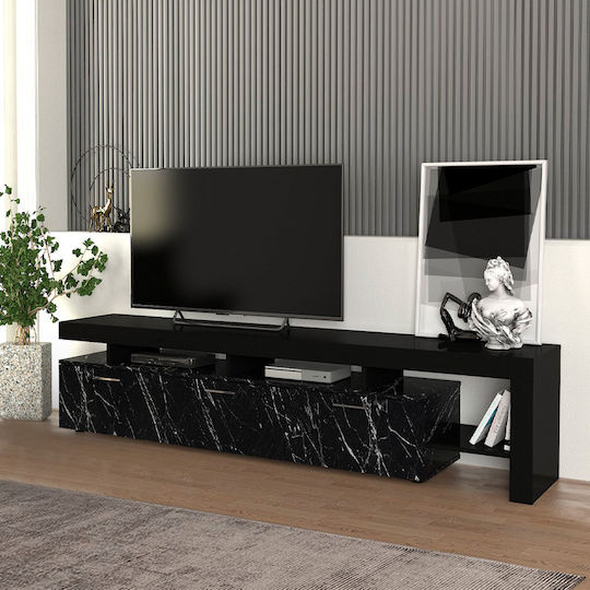 Acnes Επιδαπέδιο Μαύρο 220x40x52εκ.