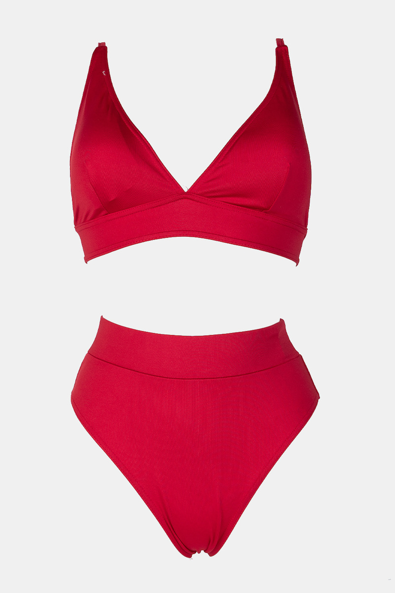 Decoro Set Bikini Ψηλόμεσο Κόκκινο 32671102 Skroutz gr