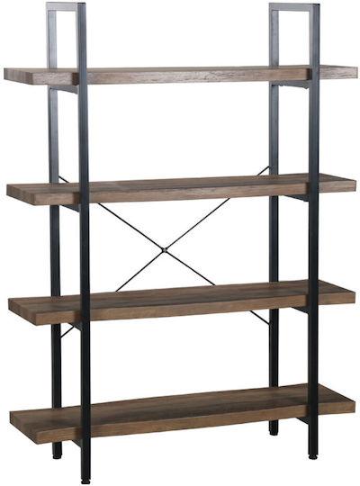 Βιβλιοθήκη Urban Μαύρο 105x32x140εκ.