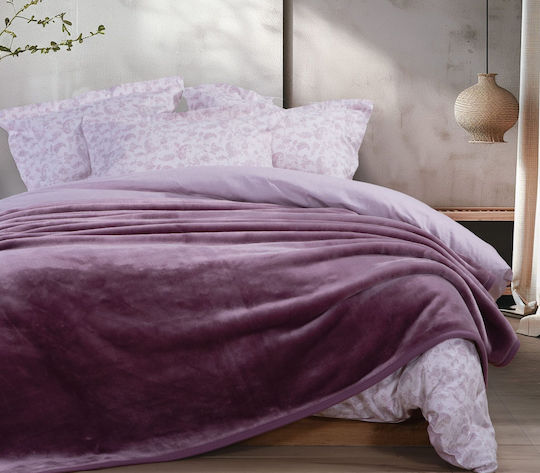 Nef-Nef Homeware Loft Super Double Blanket 220x240cm Orchid