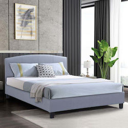 Odeon Double Bed for Mattress 140x190cm Grey