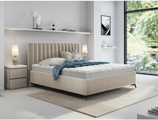 Beloit 102 Bett mit Stauraum für die Matratze 160x200cm Hellbraun