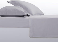 Nef-Nef Homeware Elements King Size 180x200+35εκ. με Λάστιχο Ice Grey