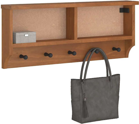 vidaXL Industrial Ξύλινη 5 Θέσεων 87x35x12cm