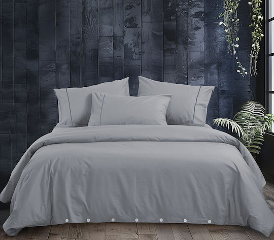 Nef-Nef Homeware Σετ Υπέρδιπλη 220x240cm Γκρι