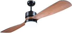 Eurolamp 132cm με Φως Καφέ / Μαύρος 300-25070