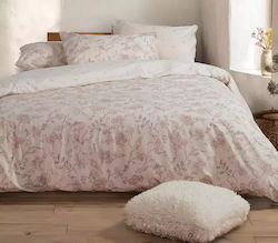 Nef-Nef Homeware Carena Σετ King Size 4τμχ 180x200+35εκ. με Λάστιχο L.grey