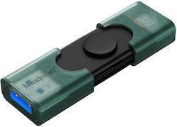 Kingston Datatraveler 128GB USB 3.2 USB-A & USB-C Πράσινο