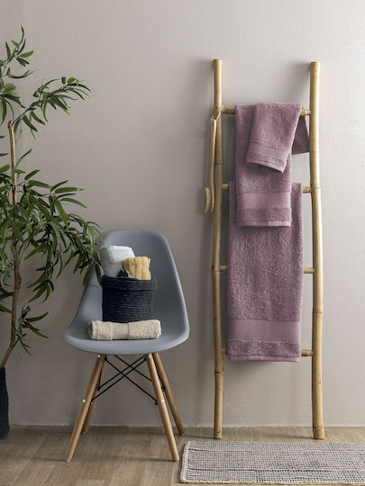 Palamaiki Body Towel Naya 80x160cm Mauve Weight 620gr/m²