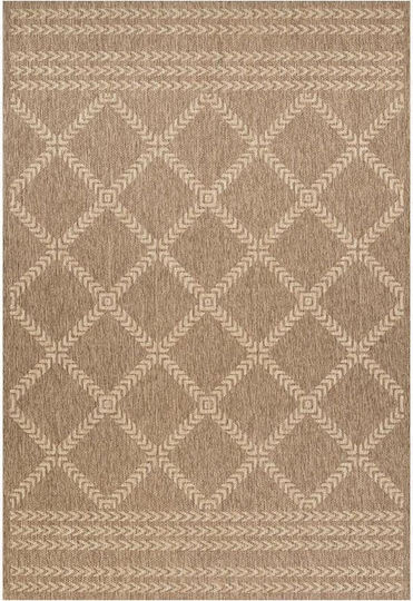 Newplan Ethnik 2012c 133x190cm Καλοκαιρινό Ψάθινο Brown/caramel Beige