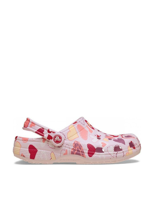 Crocs Classic Γυναικεία Σαμπό Ροζ