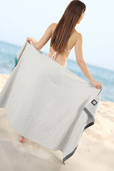 Guy Laroche Doppel Baumwoll-Strandtuch Grau