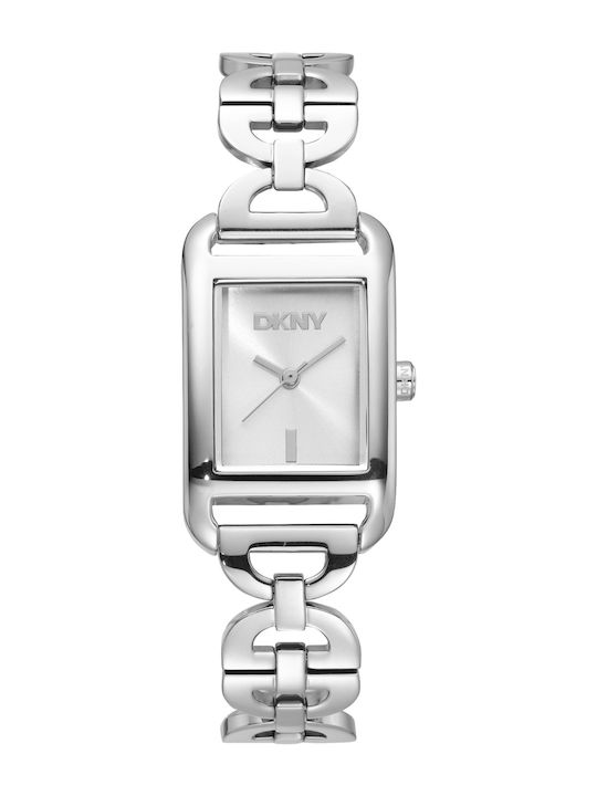 DKNY Ρολόι Μπαταρίας με Μεταλλικό Μπρασελέ