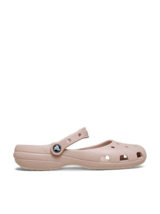 Crocs Classic Γυναικεία Σαμπό Ροζ