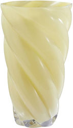 Butlers Βάζο Γυάλινο Swirl Κίτρινο Y29cm