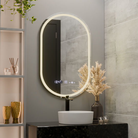 Alista Home Καθρέπτης Led Αφής από Πλαστικό 60x80cm