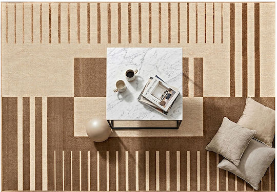 Newplan Lux 3069/74 Brown 3 Pieces Bedroom Rug Set