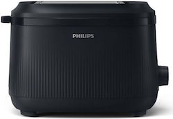 Philips Φρυγανιέρα 2 Θέσεων 900W Μαύρη