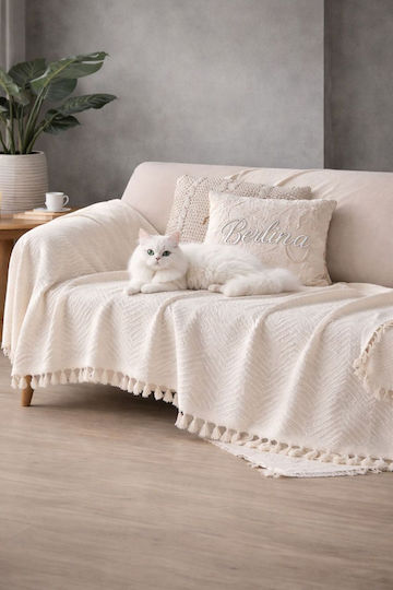 SteweHome Πολυθρόνας Π180xΜ215cm Εκρού