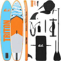 vidaXL Triton Aufblasbare SUP Board Blau