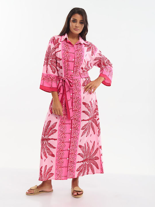 Ble Resort Collection Pink Beachwear Caftan