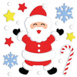 Gel Decoration Ornament Window Mirror Glass Santa Christmas Winter