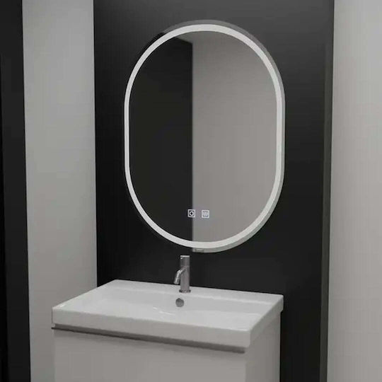 Alista Home Καθρέπτης Led Αφής 60x80cm Μπεζ