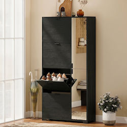 Metallische Schuhorganisatoren 82x30x168cm 837-488V00BK
