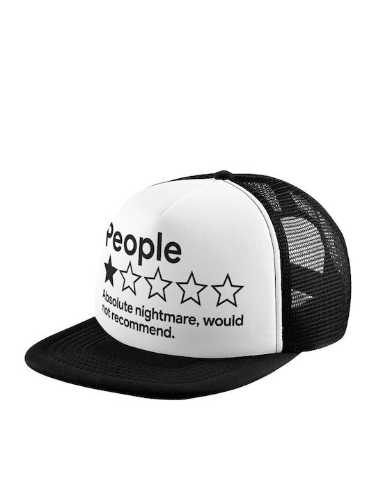 Koupakoupa Детска Шапка С Козирка Текстилна People One Star Rating Would Not Recommend Бяла