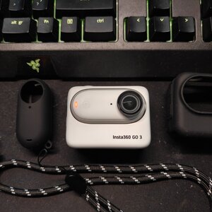 Insta360 GO 3 32GB Action Camera 2K Λήψης 360° Υποβρύχια με Οθόνη Αφής 2.2" και Wi-Fi Λευκή
