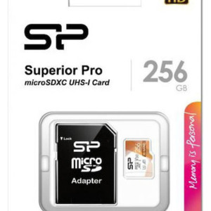 Silicon Power Superior Pro microSDXC 256GB U3 V30 A1 UHS-I 100MB/s με αντάπτορα