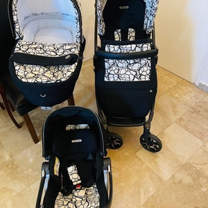Peg Perego New Book Modular SL Ρυθμιζόμενο Καρότσι 3 σε 1 Kατάλληλο για Nεογέννητο Graphic Gold 12.3kg 02963AB50RO01