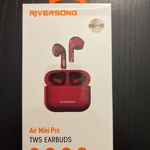 Riversong Air Mini Pro Earbud Bluetooth Handsfree Ακουστικά με Θήκη Φόρτισης Red Magenta