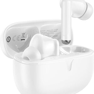 Borofone FQ10 Joyful In-ear Bluetooth Handsfree Ακουστικά με Θήκη Φόρτισης Λευκά