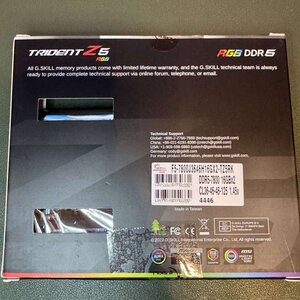 G.Skill Trident Z5 RGB DDR5 32GB RAM με 2x16GB Modules και Ταχύτητα 7800 για Desktop F5-7800J3646H16GX2-TZ5RK