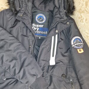 Superdry Everest Χειμωνιάτικο Μπουφάν Bomber Μαύρο M50015DR-02A