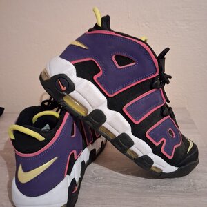 Nike Air More Uptempo '96 Ανδρικά Μποτάκια Black / Multi Color / Court Purple DZ5187-001