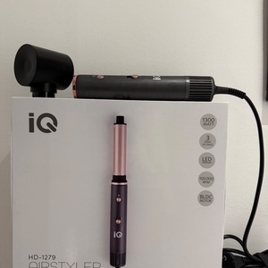 IQ HD-1279 Airstyler 7 σε 1 Κεραμική Ηλεκτρική Βούρτσα με Αέρα για Ίσιωμα και Μπούκλες 1300W HD-1279