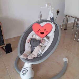 Kikka Boo Ηλεκτρικό Relax Μωρού Twiddle με Μουσική Γκρι για Παιδί έως 9kg 31005010055