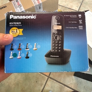 Panasonic KX-TG1611SPC Ασύρματο Τηλέφωνο Λευκό-Μπλέ