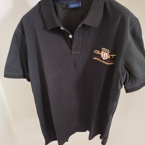 Gant Archive Shield Polo T-shirt Μαύρο 2002014-005