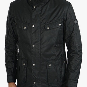 Barbour Duke Wax Χειμωνιάτικο Μπουφάν Αδιάβροχο και Αντιανεμικό Μαύρο MWX0337BK91