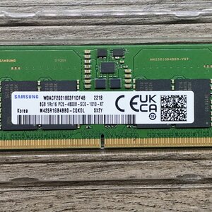Samsung 8GB DDR5 RAM με Ταχύτητα 4800 για Laptop (M425R1GB4BB0-CQK)