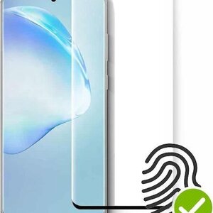 Tempered Glass Full Glue Samsung Galaxy S22 Plus Λειτουργεί Δακτυλικό Αποτύπωμα Μαύρο Πλαίσιο Oem