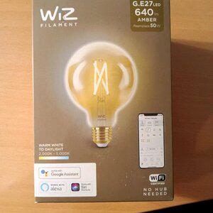 WiZ Smart Λάμπα LED για Ντουί E27 και Σχήμα G95 Ρυθμιζόμενο Λευκό 929003018322