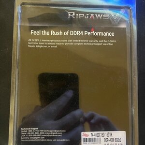 DDR4 G.SKILL Ripjaws 2x8GB 16GB 4000MHz CL-15-16-16-36 μεταχειρισμένα
