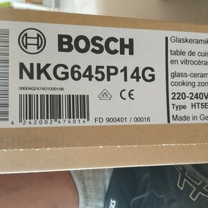 Bosch NKG645P14G Κεραμική Εστία με !!!ΜΗ ΑΥΤΟΝΟΜΗ!!! με Λειτουργία Κλειδώματος 57.6x51.8εκ.
