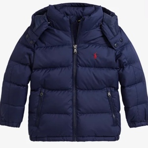 Ralph Lauren Παιδικό Casual Μπουφάν με Κουκούλα Navy Μπλε 323940328002