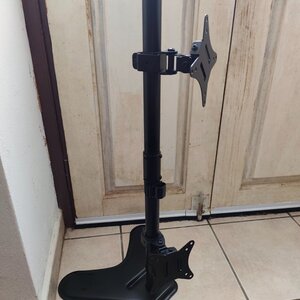 Brateck LDT66-T02V Βάση Γραφείου για 2 Οθόνες έως 32"