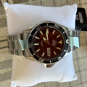Orient Diver Ανδρικό Ρολόι 41.8mm Αυτόματο με Ασημί Ατσάλινο Μπρασελέ RA-AA0003R39B